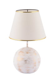 Opviq Lámpara de Mesa Balloon Blanco y Dorado